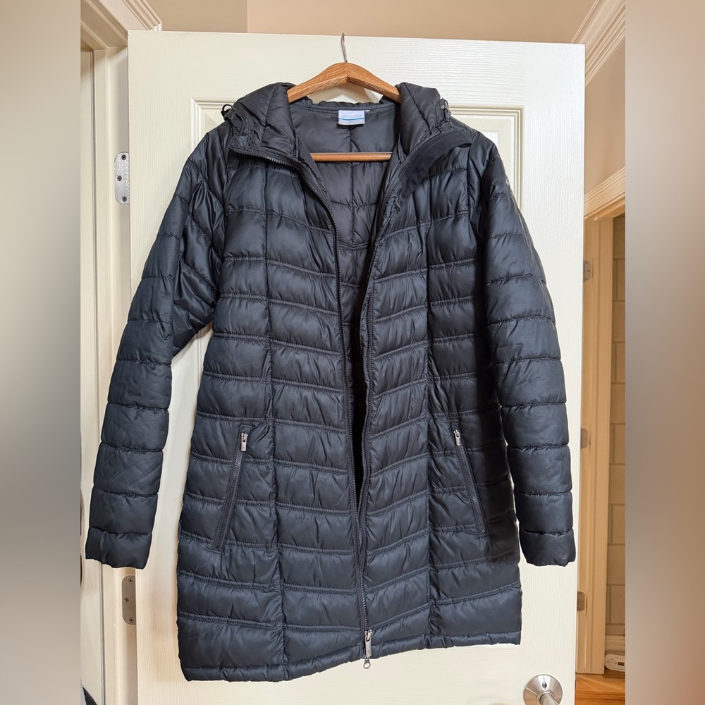 Women's Black Quilted Jacket by Columbia